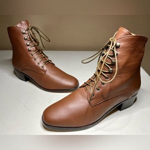 CHRISTY DAWN The Dawn Boot HICKORY LEATHER Size 10 NEW Victorian Lace-Up Boots
